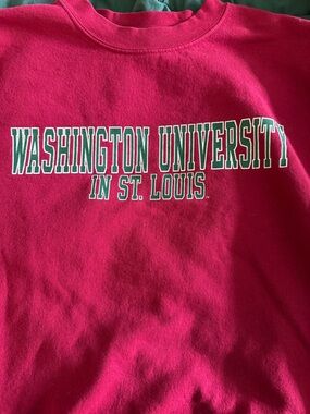 MV Sport Red Sweatshirt with Navy Label